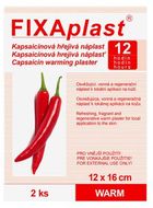 Fixaplast WARM Kapsaicínová hřejivá náplast 12 x 16 cm, 2 ks