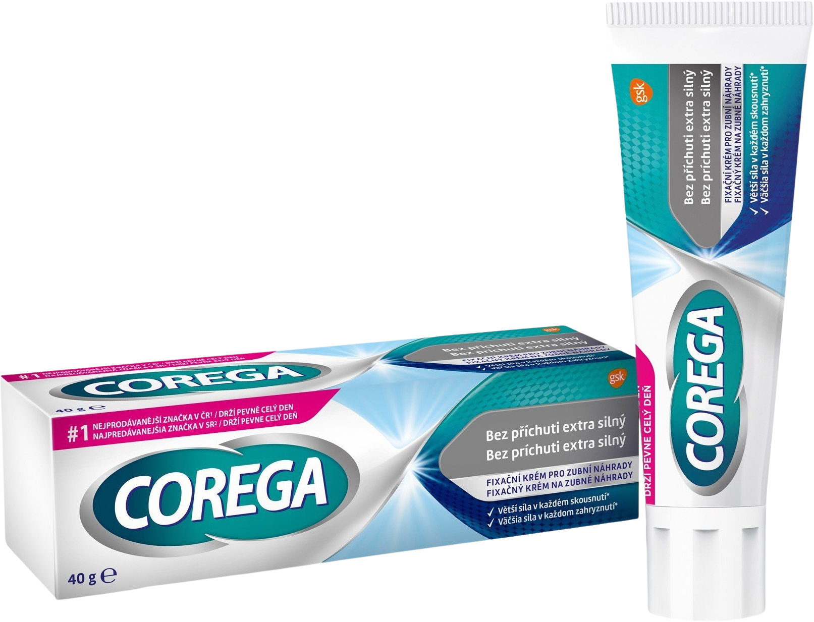 Corega Fixační krém bez příchuti extra silný 40 g