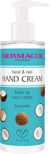 Dermacol Krém na ruce i nehty s pumpičkou - kokos 150 ml