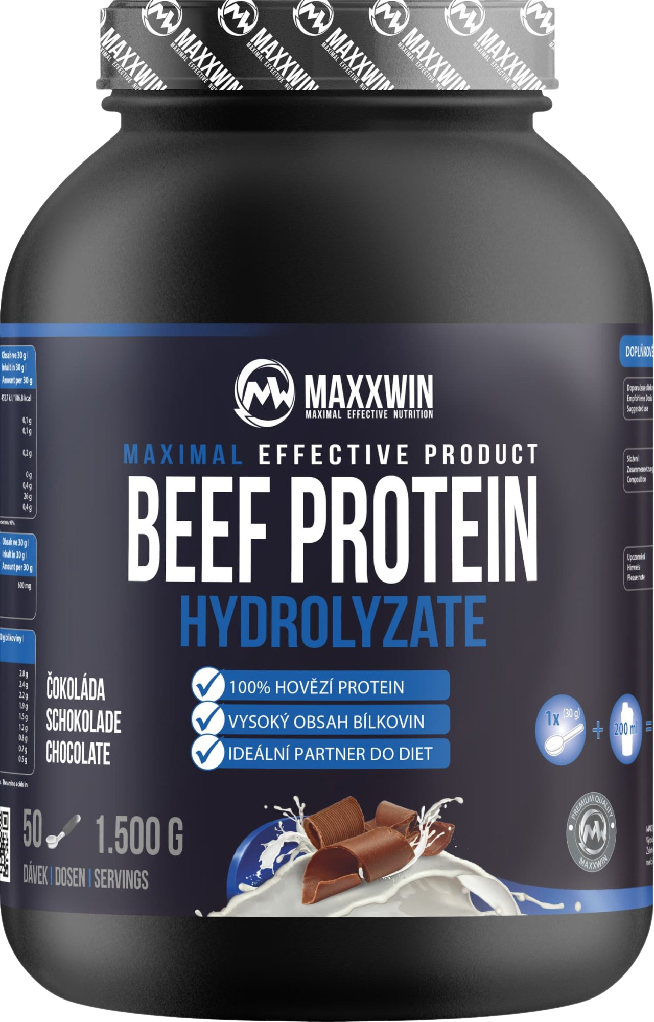 Maxxwin Beef Protein Hydrolyzate čokoláda 1500 g