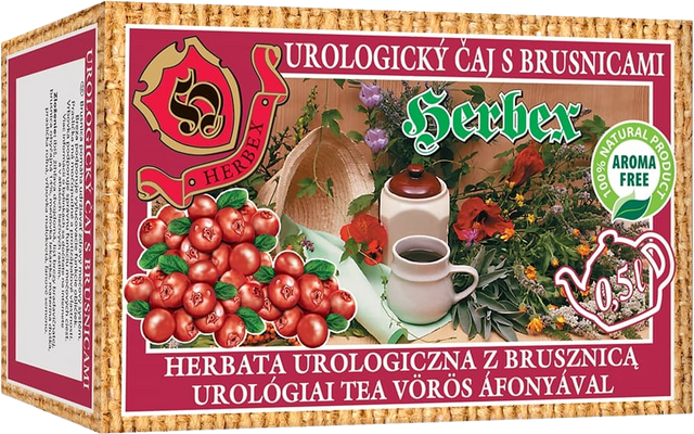 Herbex Čaj urologický s brusinkami 20 x 3 g