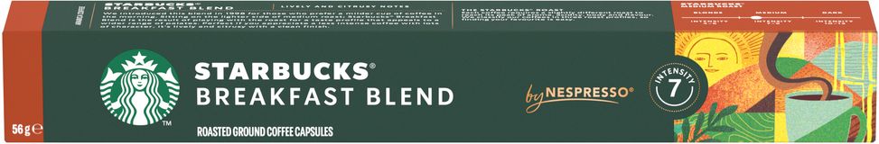 Starbucks Breakfast Blend by NESPRESSO®, Medium Roast 10 kapslí