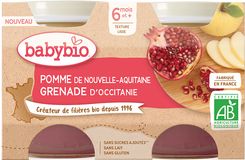 Babybio jablko s granátovým jablíčkem 2 x 130 g
