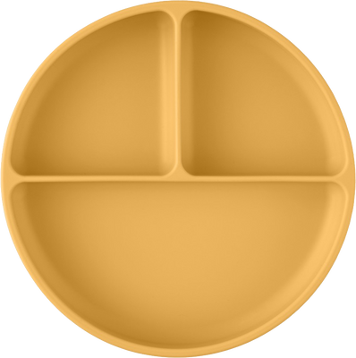 Petite&Mars PETITE&MARS Talířek silikonový dělící kulatý Take&Match Intense Ochre 6m+