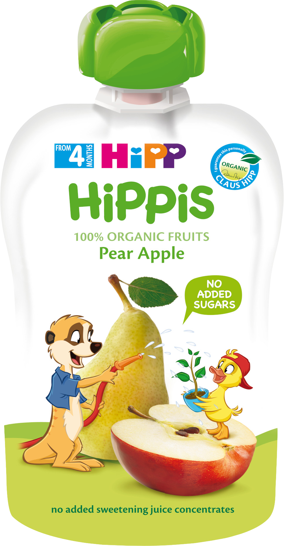 HiPP BIO Hippis 100% ovoce Hruška-Jablko 100 g