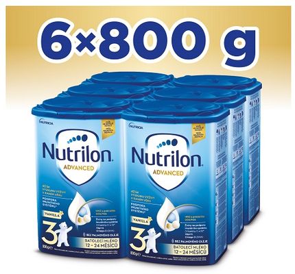 Nutrilon 3 Advanced Vanilla batolecí mléko 6 x 800 g