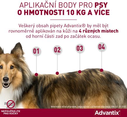 Advantix pro psy spot-on 10-25 kg 4 x 2.5 ml