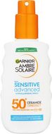 Garnier Ambre Solaire Sensitive Advanced Sprej na světlou a citlivou pokožka, SPF 50+, 150 ml