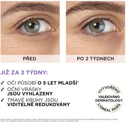 L'Oréal Paris Revitalift Filler oční sérum s 2,5% kyselinou hyaluronovou 20 ml