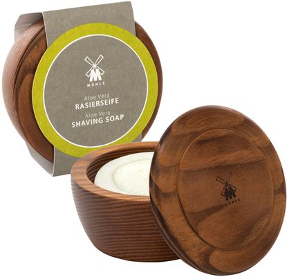 Mühle Mýdlo na holení Aloe Vera v dřevěné misce 65 g