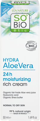 So´Bio étic Krém bohatě hydratující denní aloe vera BIO 50 ml