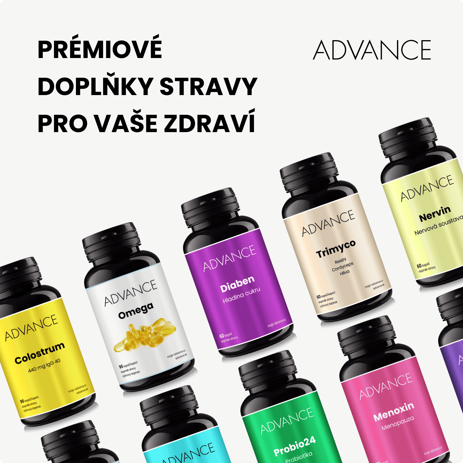 ADVANCE Magnesium 6 forem hořčíku 90 kapslí