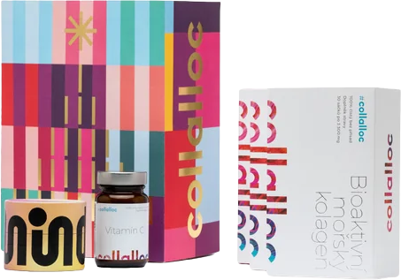 Collalloc Kolagen 2 x 30 sáčků + Nano 2 x 30 ml + Vitamin C 60 g