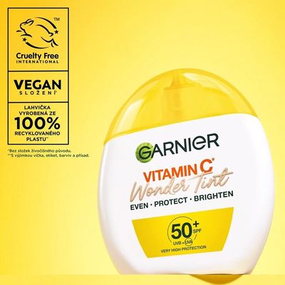 Garnier Vitamin C Wonder Tint SPF 50+, odstín Light 40 ml