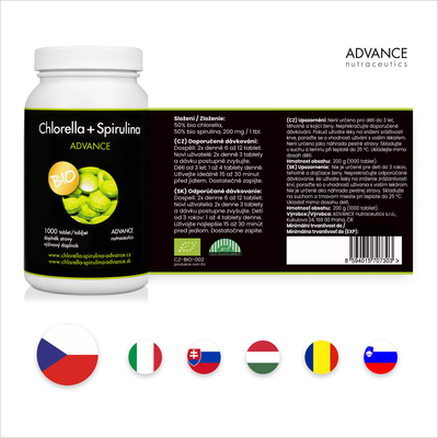 Advance Chlorella + Spirulina 1000 tablet