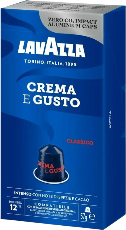 Lavazza Kapsle pro Nespresso, Crema e Gusto 10 ks
