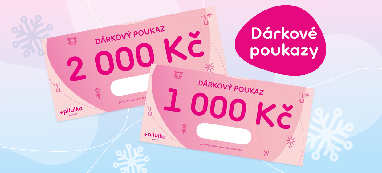 Dárkové poukazy Pilulka od 500 Kč