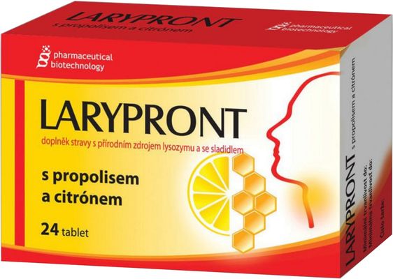Larypront s propolisem a citrónem 24 tablet