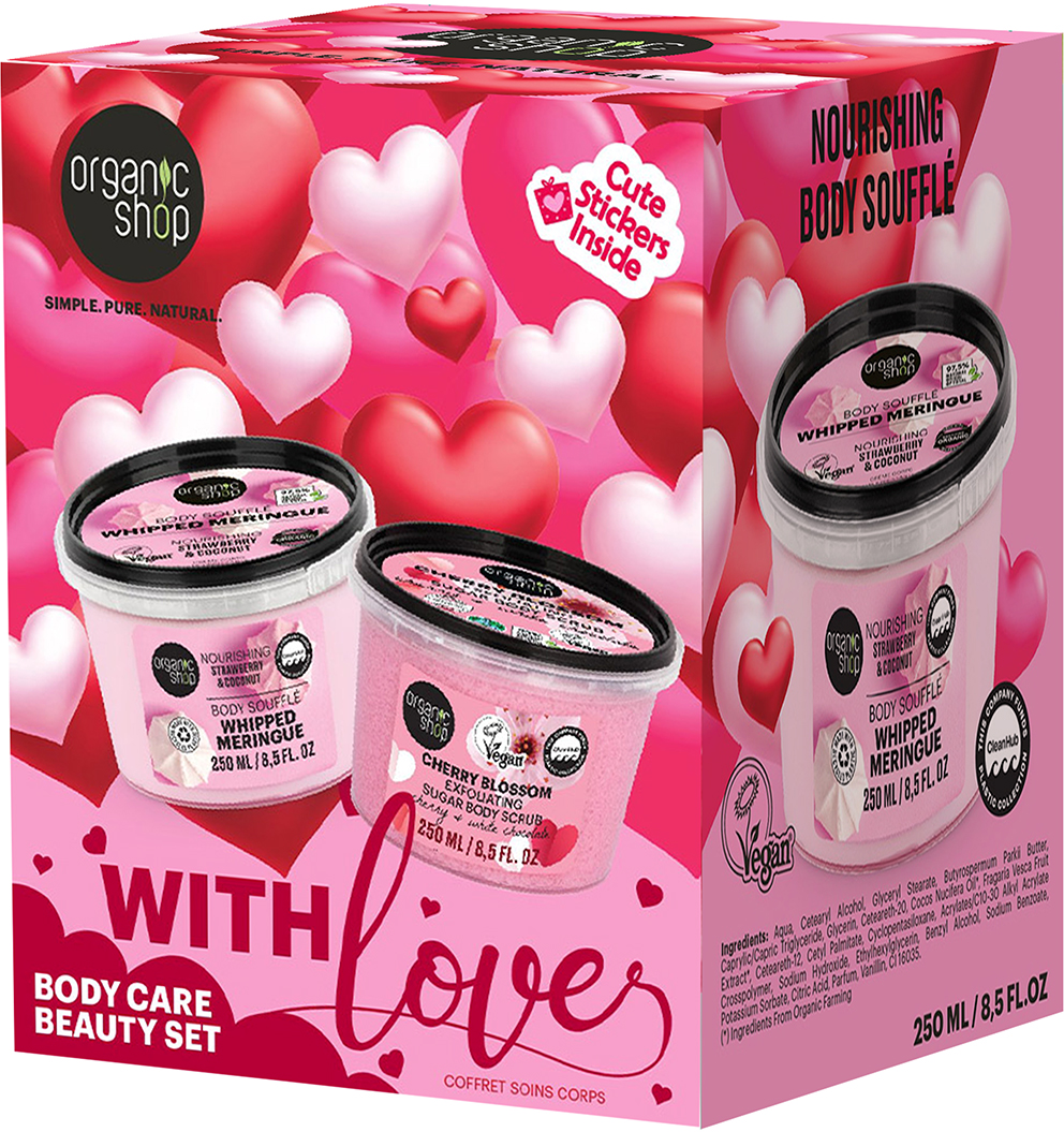 Organic Shop With Love Body Care Beauty Set 2 x 250 ml