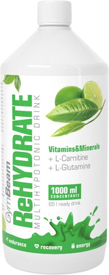 GymBeam ReHydrate green tea lime 1000 ml