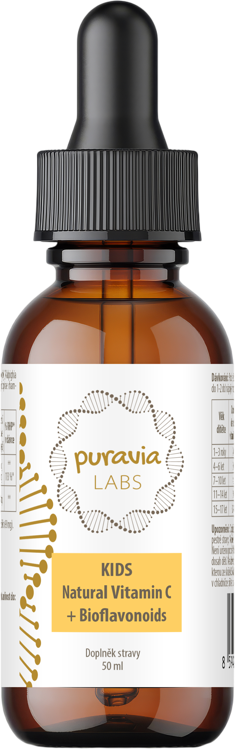 Puravia LABS Přírodní vitamín C pro děti 50 ml
