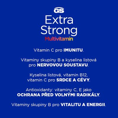 GS Extra Strong Multivitamin pomeranč 25 šumivých tablet