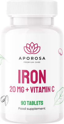 Aporosa Železo 20 mg a vitamin C 90 tablet