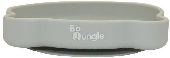 Bo Jungle Silikonový talíř s přísavkou Bear Grey