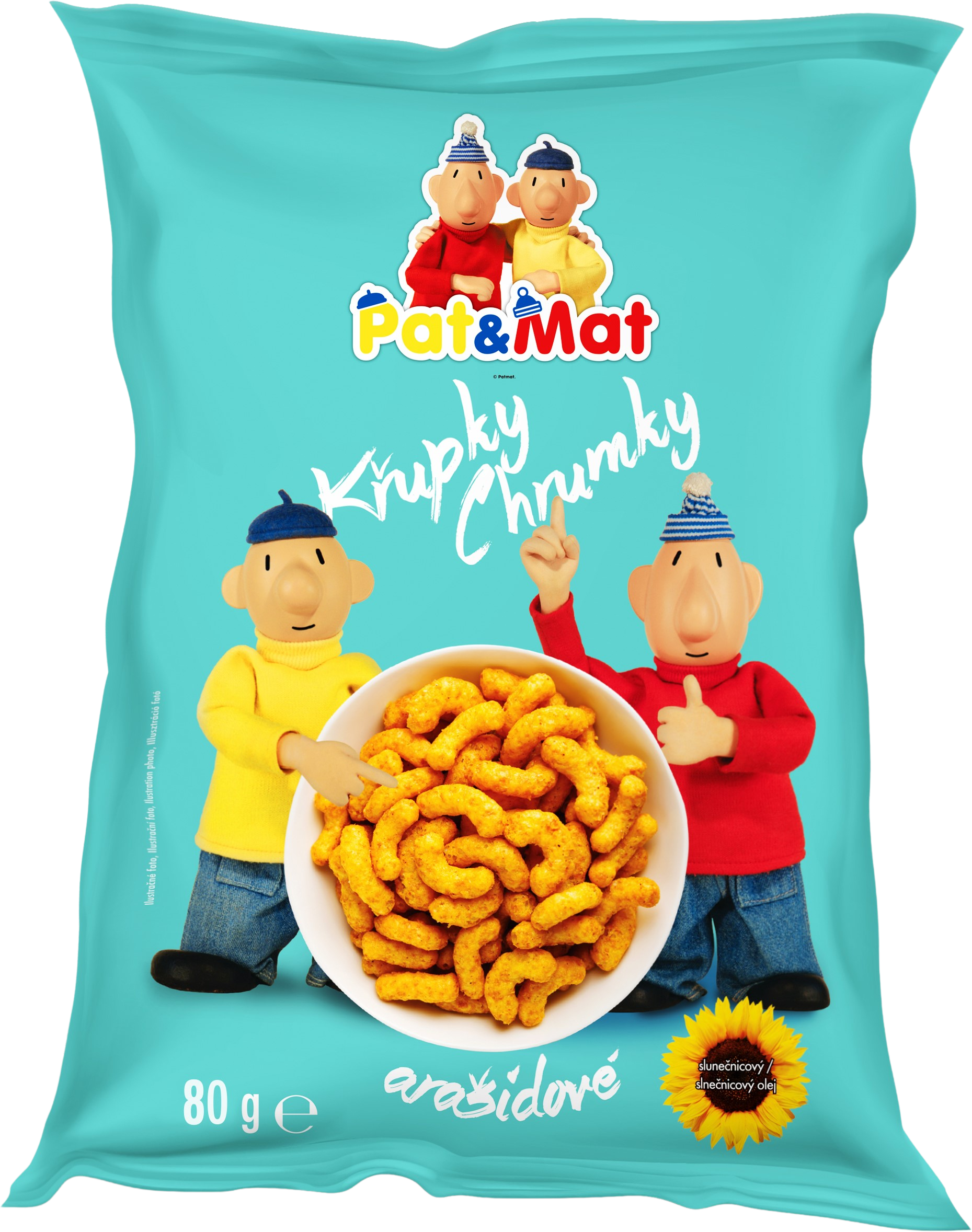 Gusto Pat a Mat Arašídové křupky 80 g