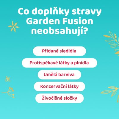 Natu Garden Fusion, MSM 1500 mg s vitaminem C 180 kapslí