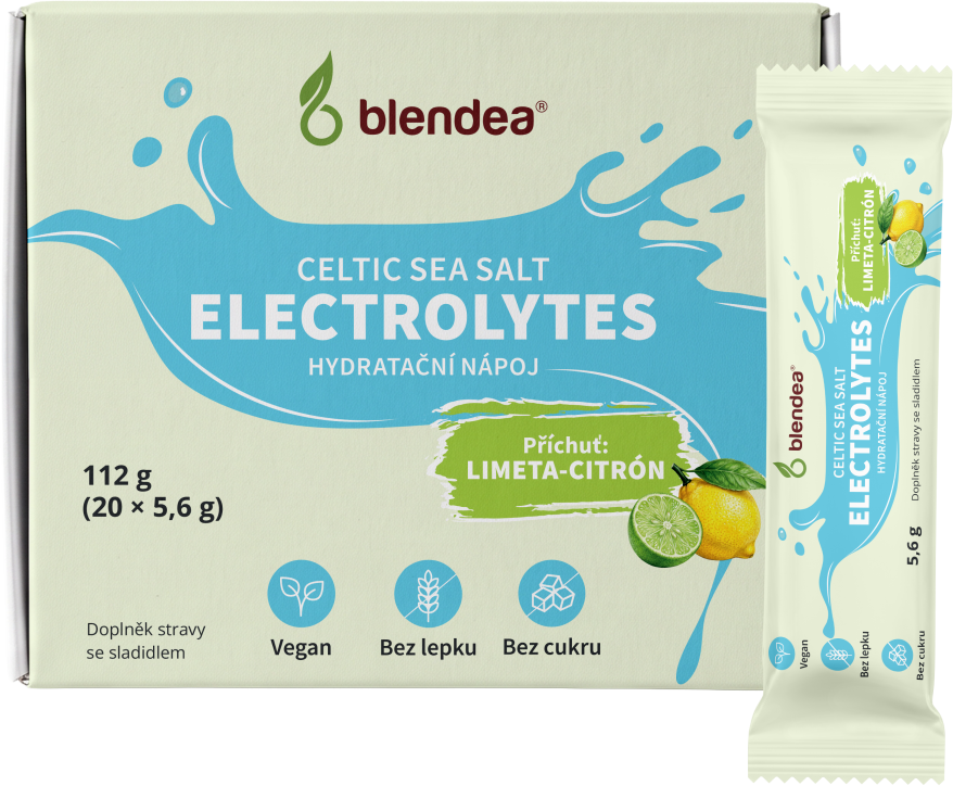 Blendea Elektrolyty hydratační nápoj s příchutí Limeta-citrón 20 x 5.6 g