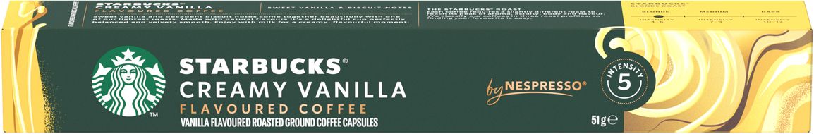Nestlé Starbucks® by Nespresso® Creamy Vanilla Flavoured Coffee, kávové kapsle 10 ks