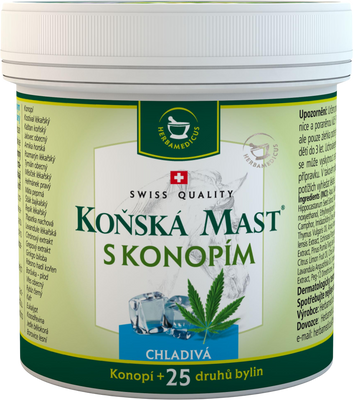 Herbamedicus Koňská mast s konopím chladivá 250 ml