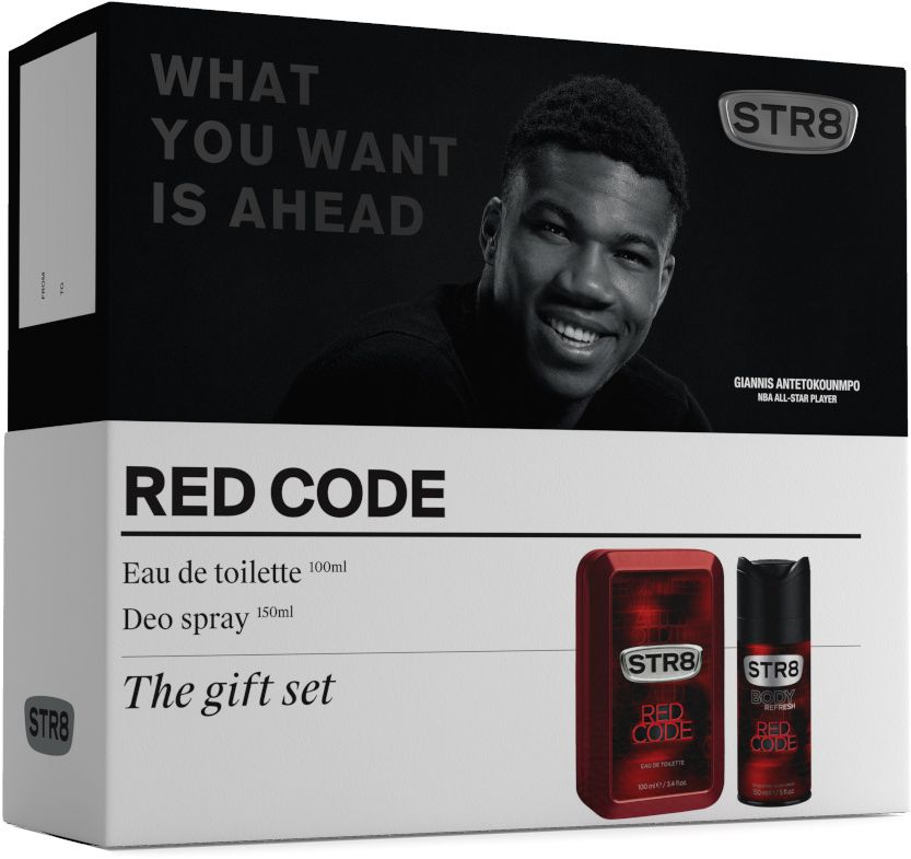 STR8 RED CODE EDT 100ml + DEO 150ml