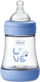 Chicco Lahev kojenecká Perfect5 silikon, modrá 150 ml
