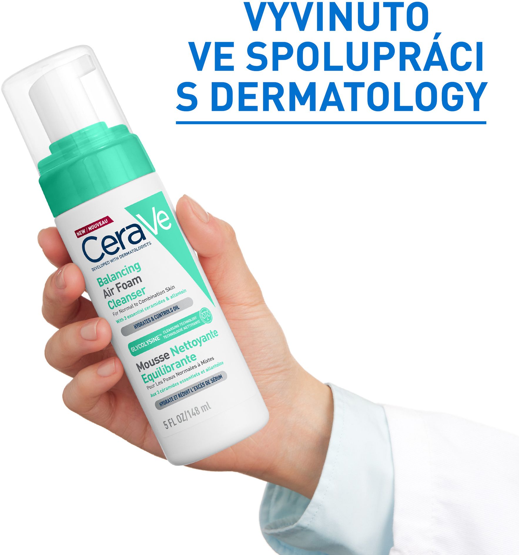 CeraVe čistící pěna pro optimální pH pro normální až smíšenou pleť 148 ml