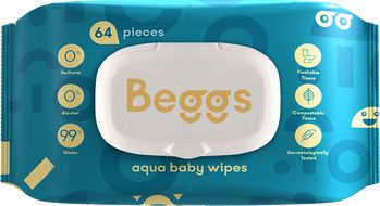 Beggs Vlhčené splachovatelné ubrousky 64 ks