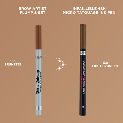 L'Oréal Paris Brow Artist Micro Tatouage 105 Brunette fix na obočí, 1 g