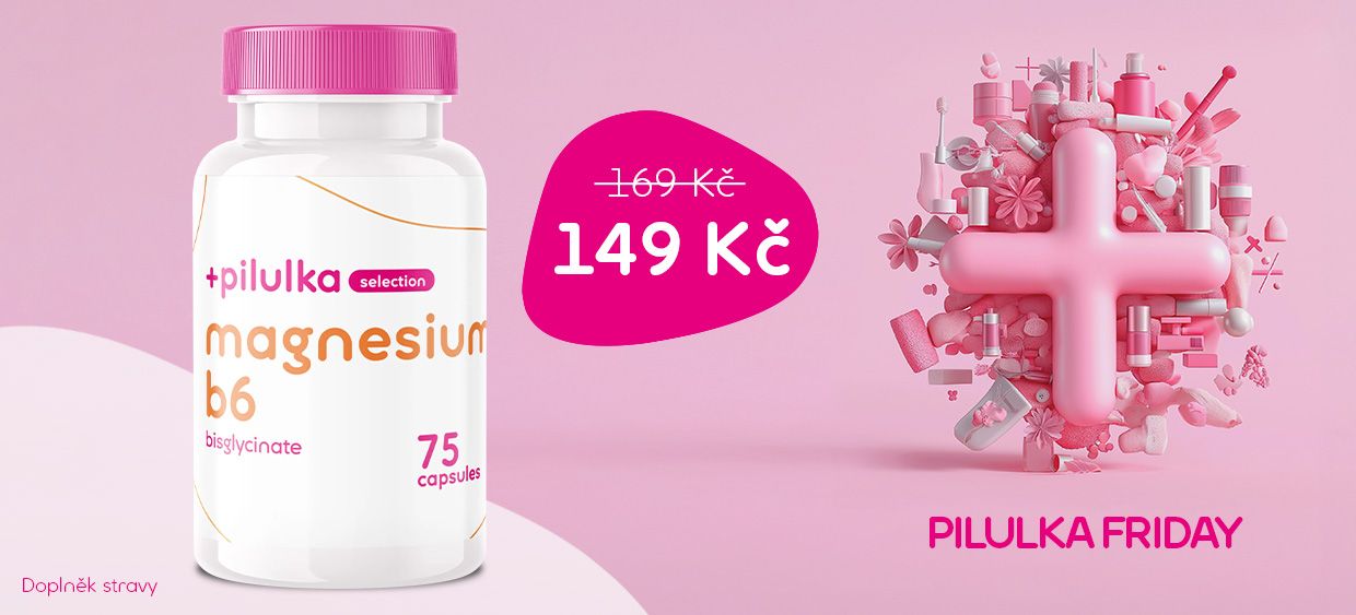 Pilulka Selection Magnesium bisglycinát + B6 75 kapslí