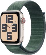 Apple Watch SE (2024) Cellular 40mm Hvězdně bílý hliník s jezerně zeleným provlékacím řemínkem