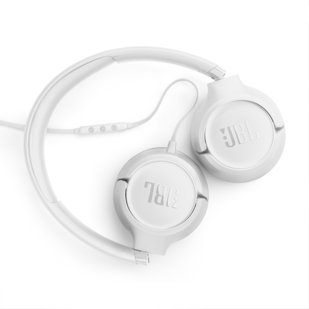 JBL Tune 530C White, kabelová sluchátka na uši