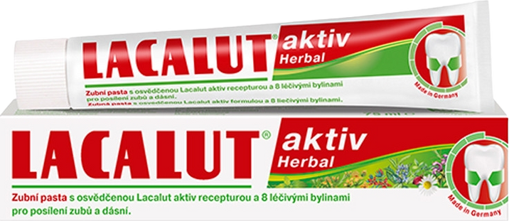 Lacalut Aktiv Herbal Zubní pasta 75 ml