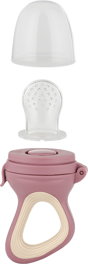 Petite&Mars Dudlík silikonový na krmení Fruzi Rose&Sand 6m+