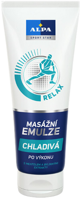 Alpa masážní emulze chladivá s mentolem 210 ml
