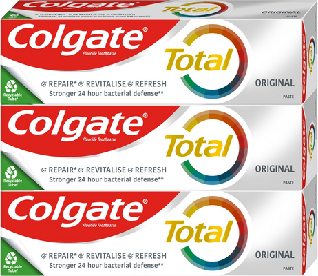 Colgate Total Original zubní pasta 3 x 75 ml