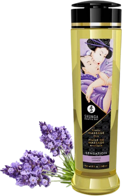Shunga Masážní olej Sensation Lavender 240 ml