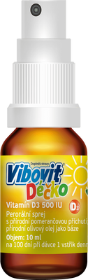 Vibovit Déčko vitamín D3 500IU sprej 10 ml
