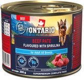 Ontario Konzerva Adult hovězí pate s příchutí spiruliny 200 g