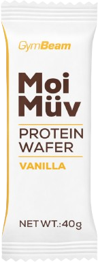 GymBeam MoiMüv Protein Wafer vanilka 40 g