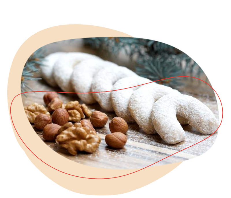 Vanilkové lowcarb rohlíčky